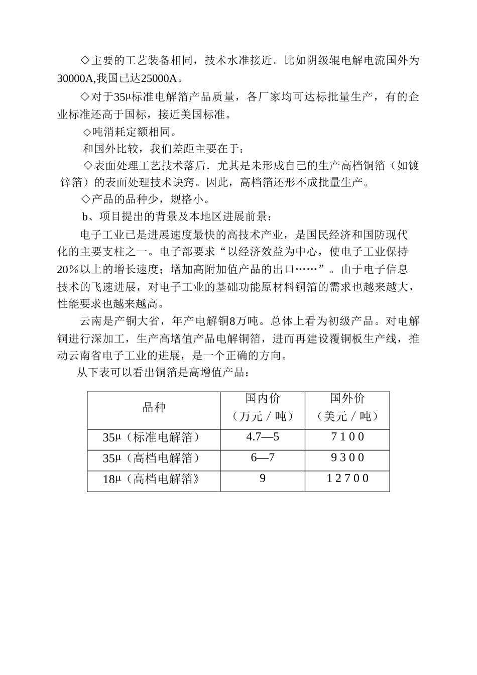 800T铜箔生产线项目可行性研究报告_第2页