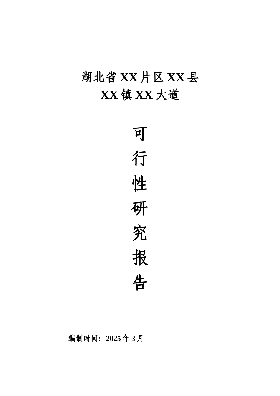 xx大道建设可行性研究报告_第2页