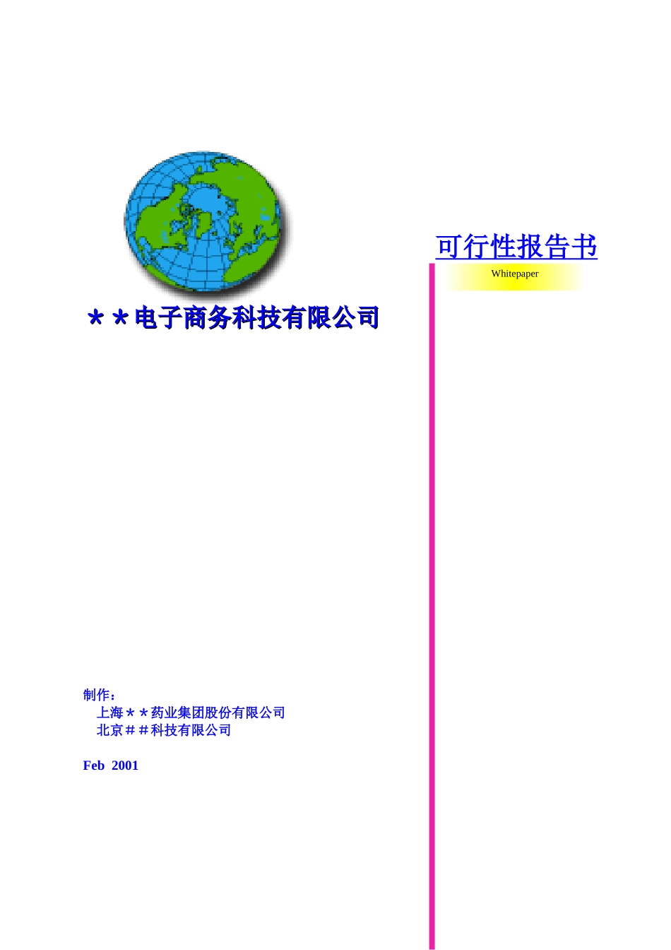 xx电子商务科技有限公司可行性研究报告_第2页