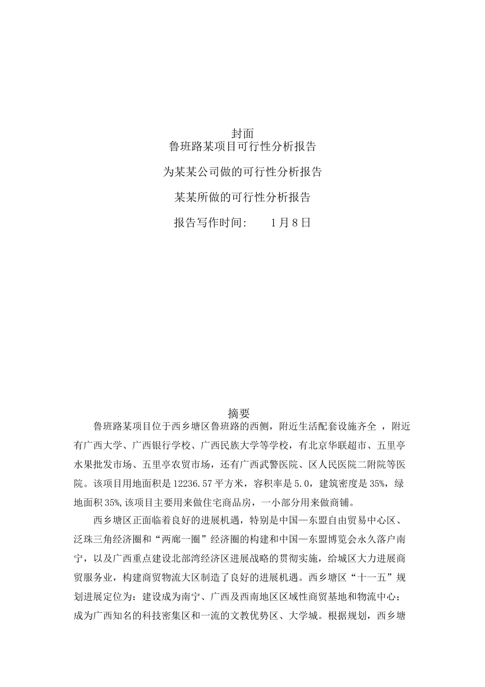 XX项目可行性研究报告_第2页