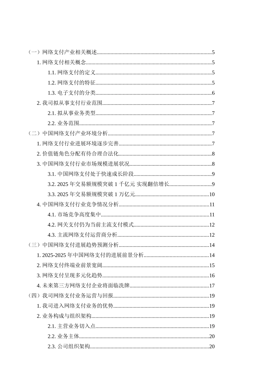 x网络支付业务可行性研究报告_第2页