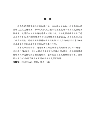 φ60x100衬筒注塑模具设计大学论文