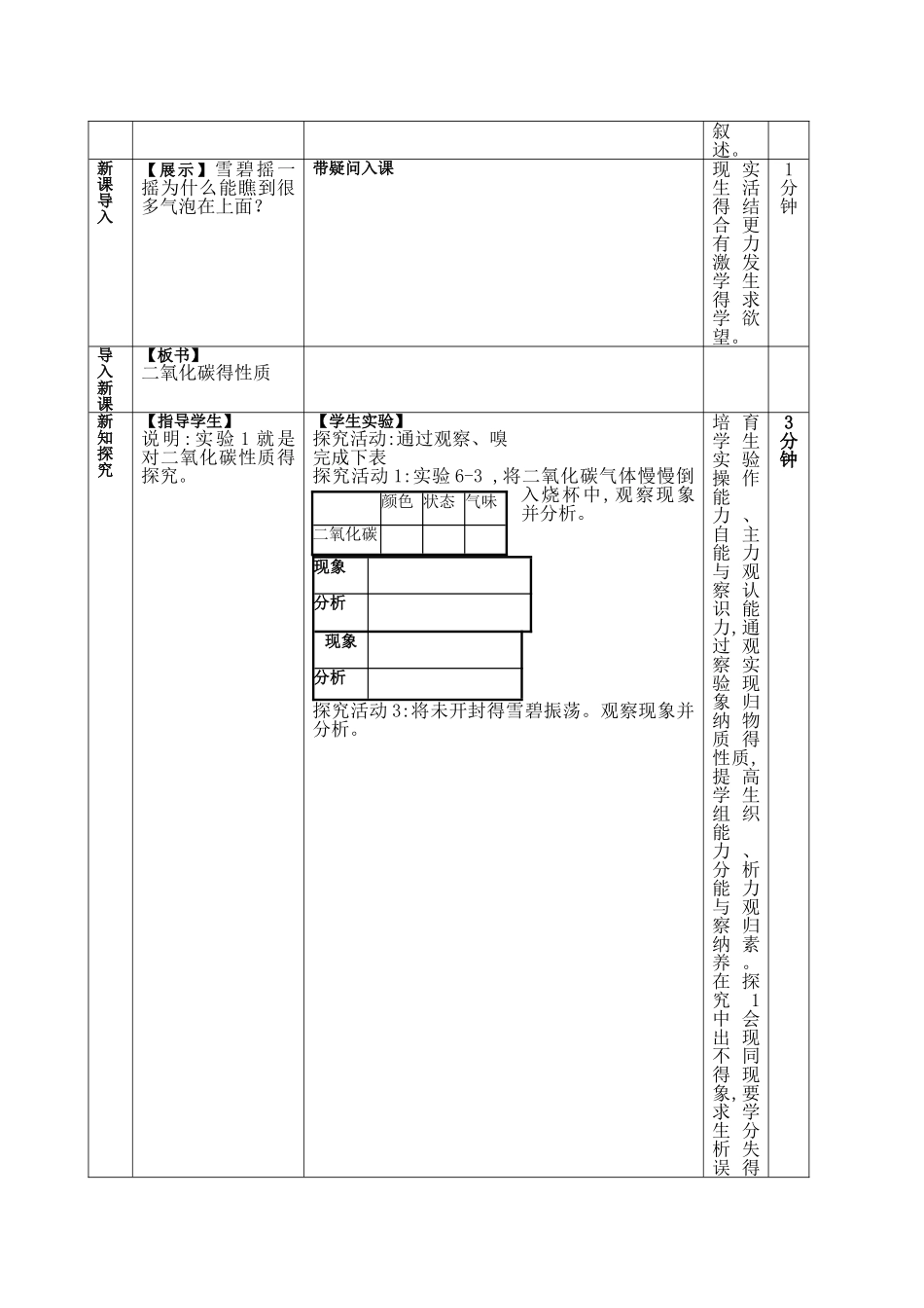 《二氧化碳的性质》实验说课稿_第3页
