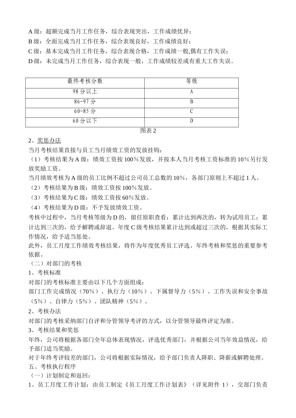 《公司绩效考核办法》附全套表格及操作方案大学论文_第2页