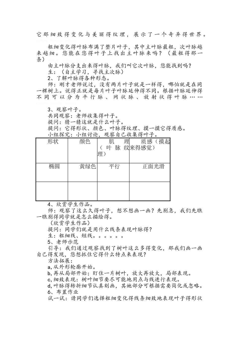 《叶子上的小血管》教案_第2页