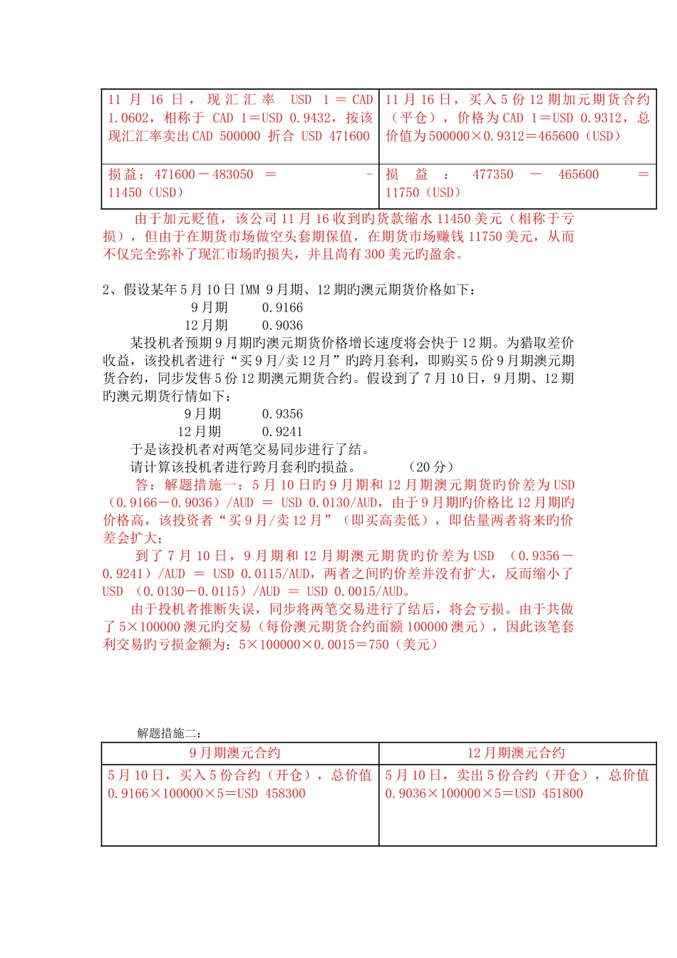 《外汇交易》作业参考答案_第2页