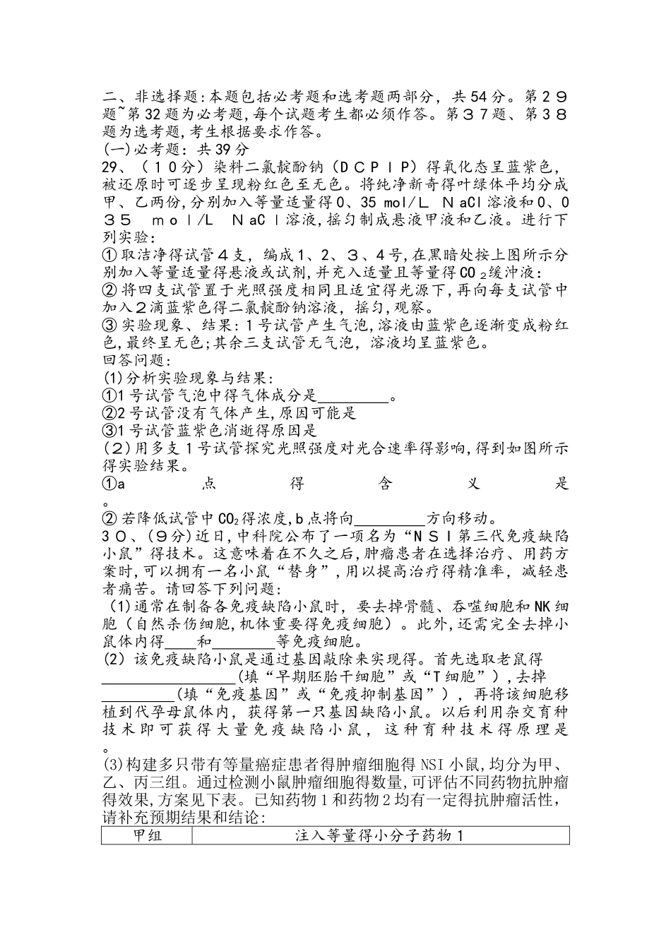 《导与练》2025版高考生物二轮复习高考仿真冲刺卷_第2页