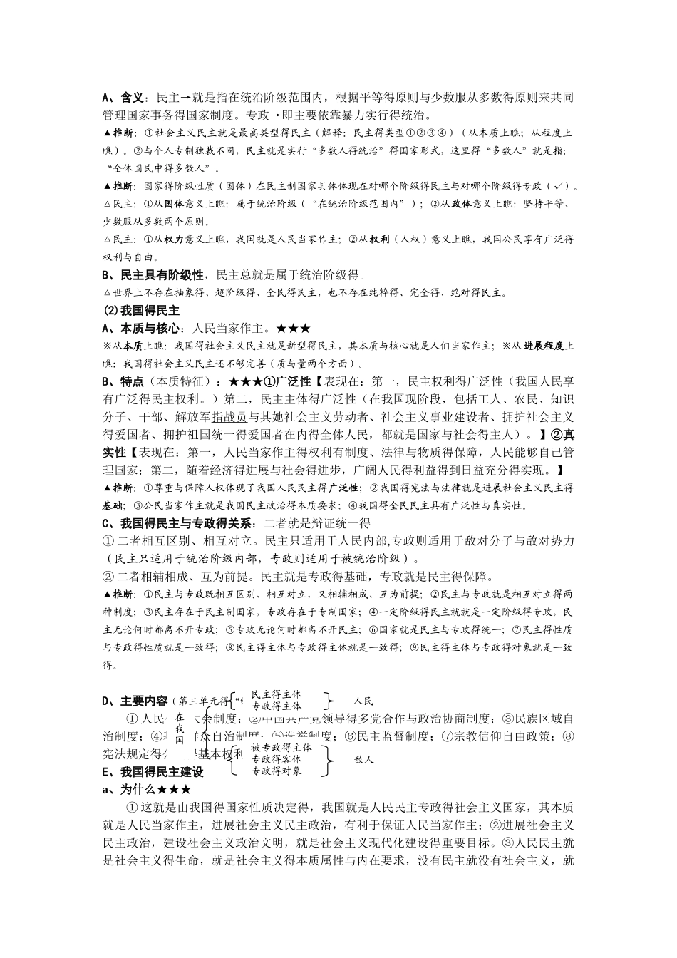 《政治生活》第一轮复习思路_第3页