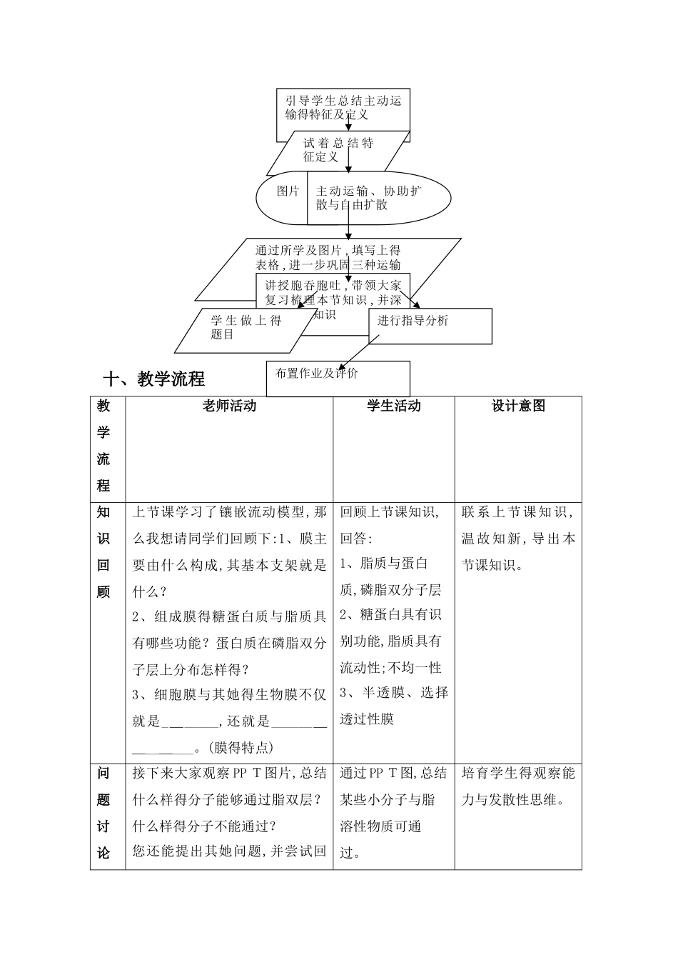《物质跨膜运输的方式》教学设计_第3页