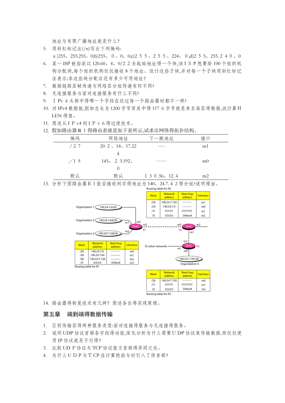 《网络与通信技术》习题集_第3页