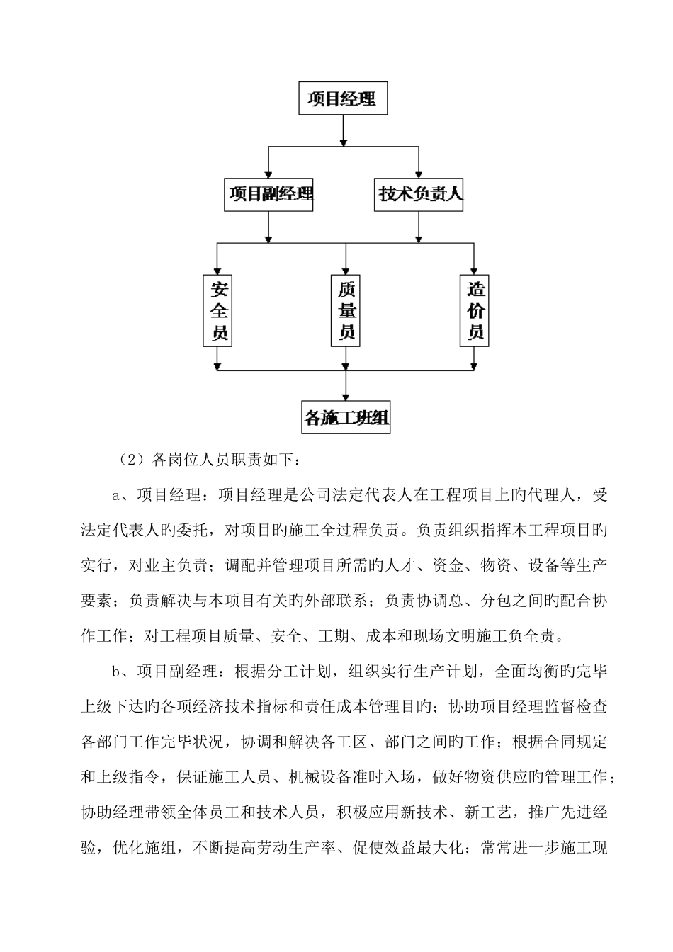 三、项目组织机构及劳动力计划_第2页