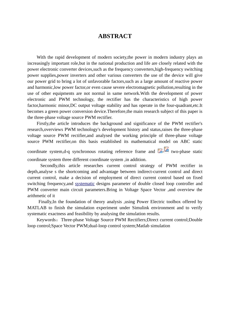 三相电压型pwm整流器的研究本科学位论文_第2页