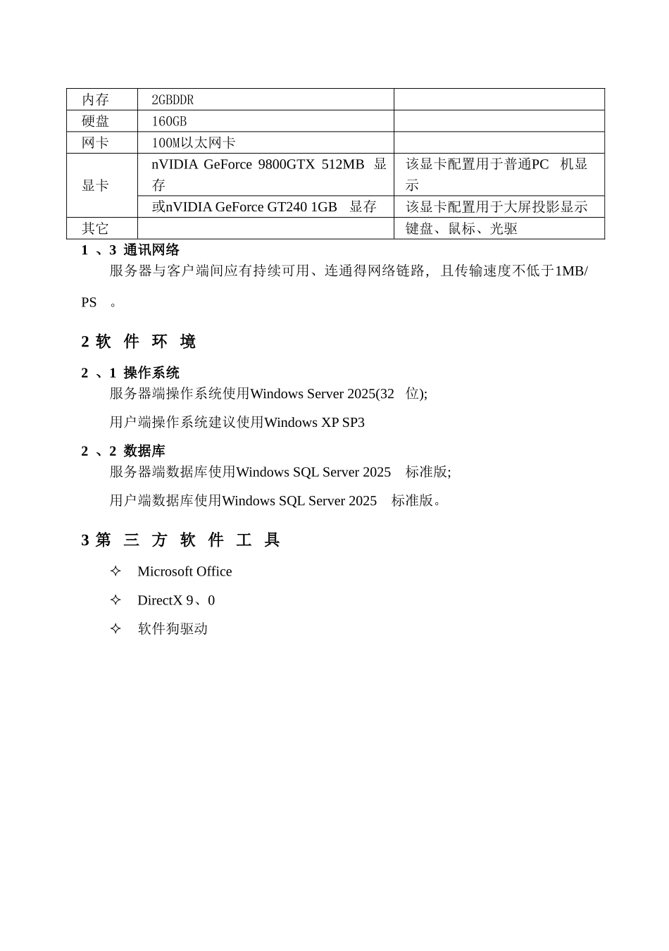 三维数字沙盘展示系统安装维护手册_第3页