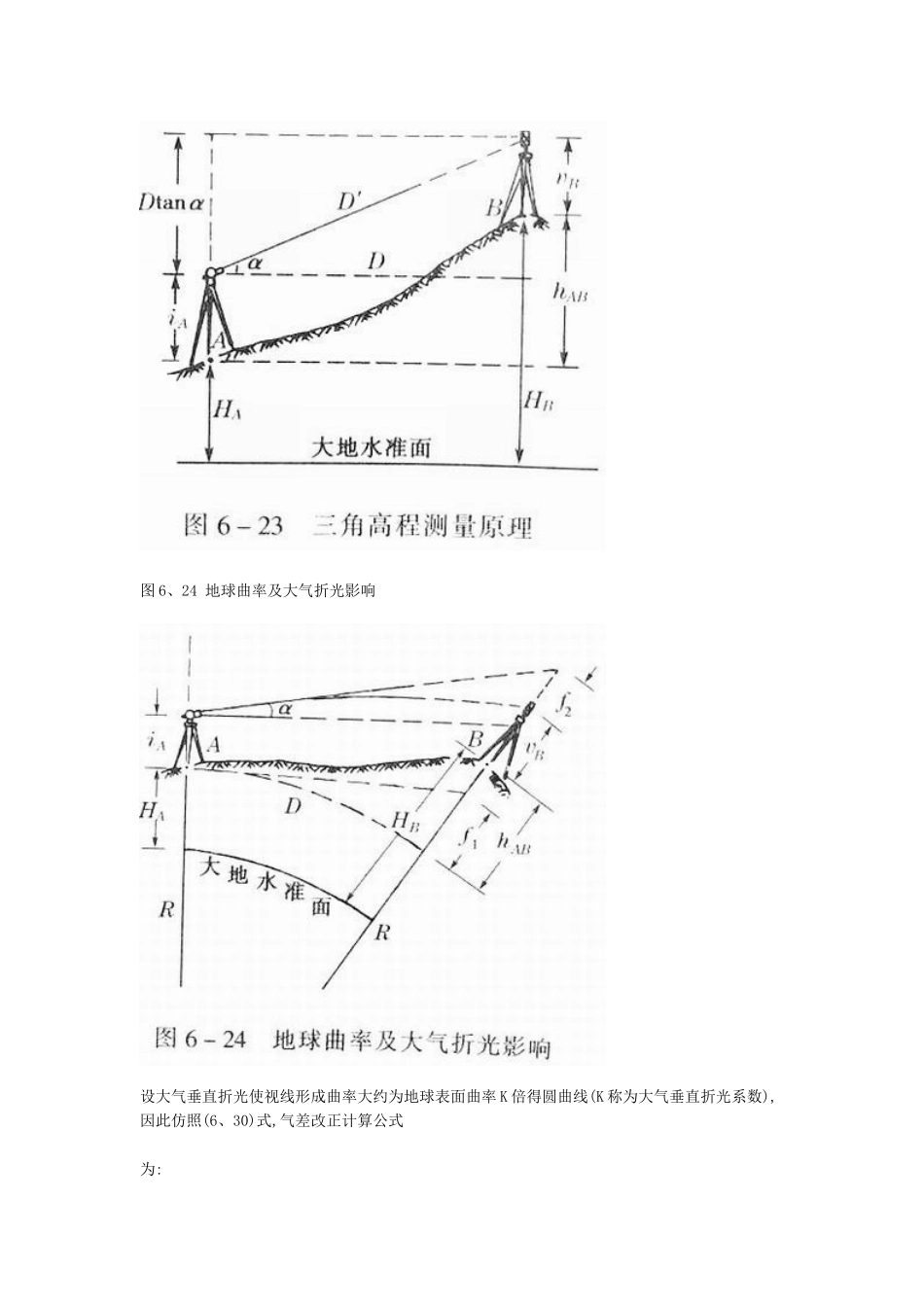 三角高程测量的计算公式_第2页