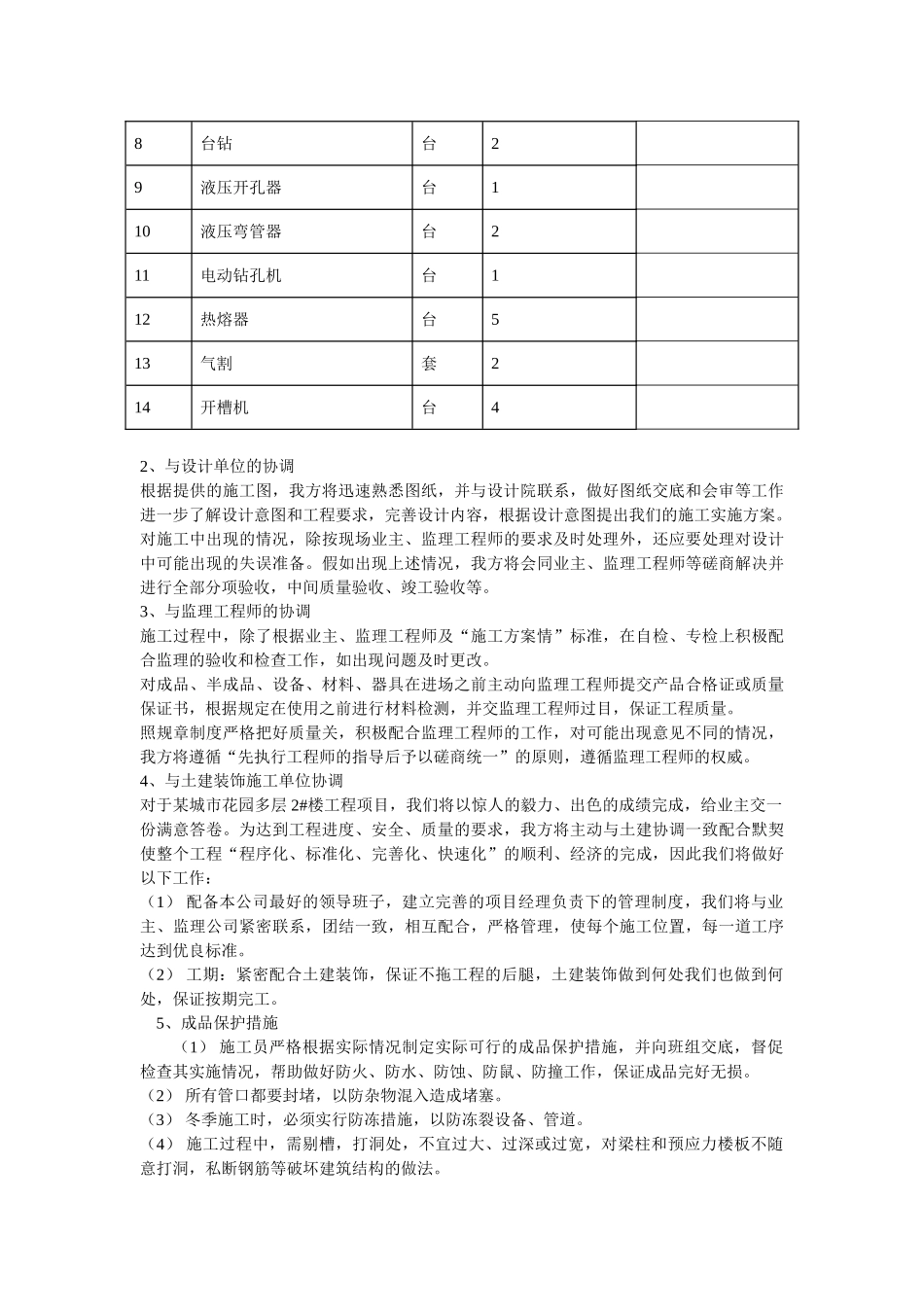 上海某工程水电安装工程施工方案_第3页