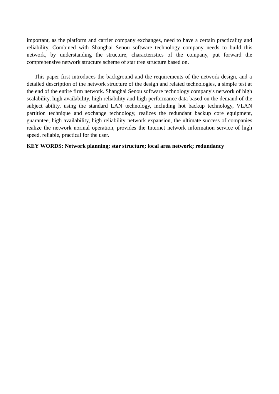 上海晟奥软件科技公司网络规划毕业论文设计_第3页