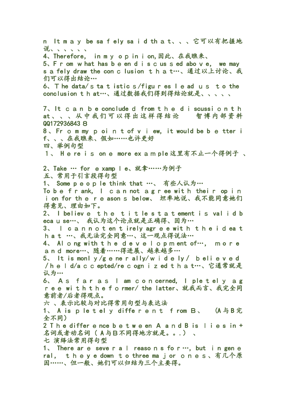 专升本英语作文万能句子_第2页