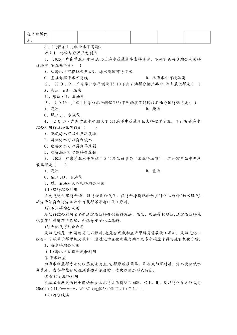 专题十四　化学与技术_第3页