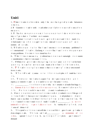 世纪商务英语-外贸英语实务答案