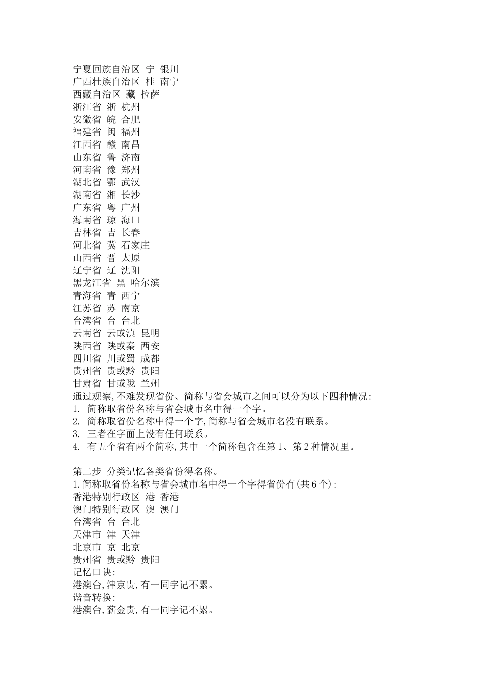 中国各省省会城市及简称_第3页