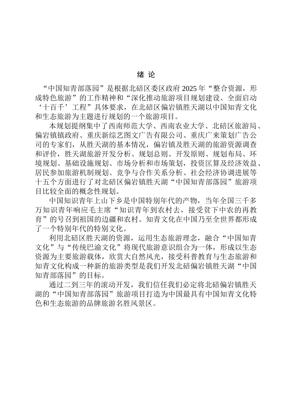 中国知青部落园旅游项目可行性研究报告_第2页