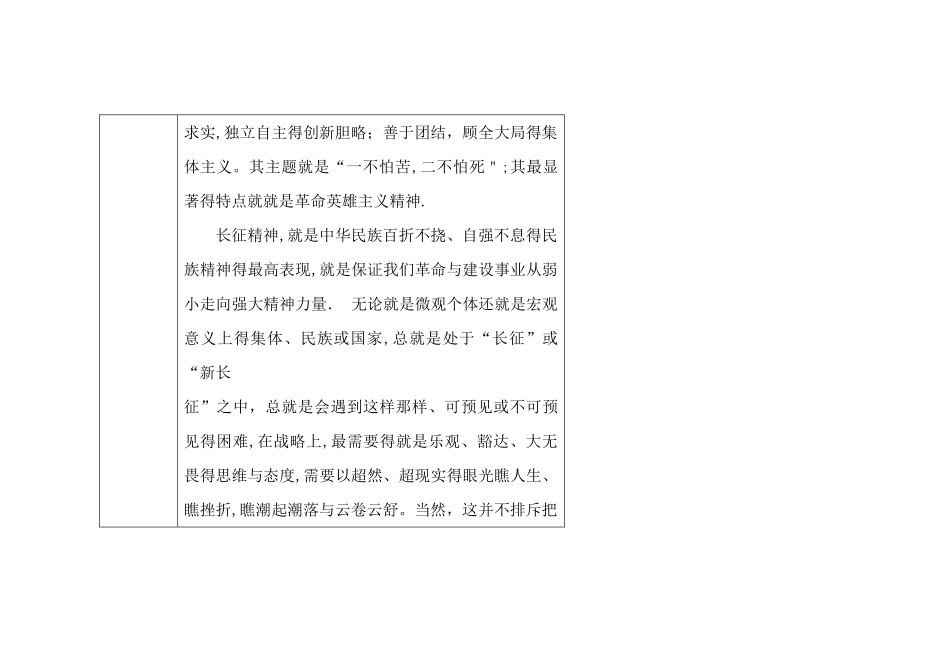 中国近代史之长征精神研究报告_第3页