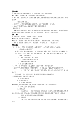 中外动画史复习资料