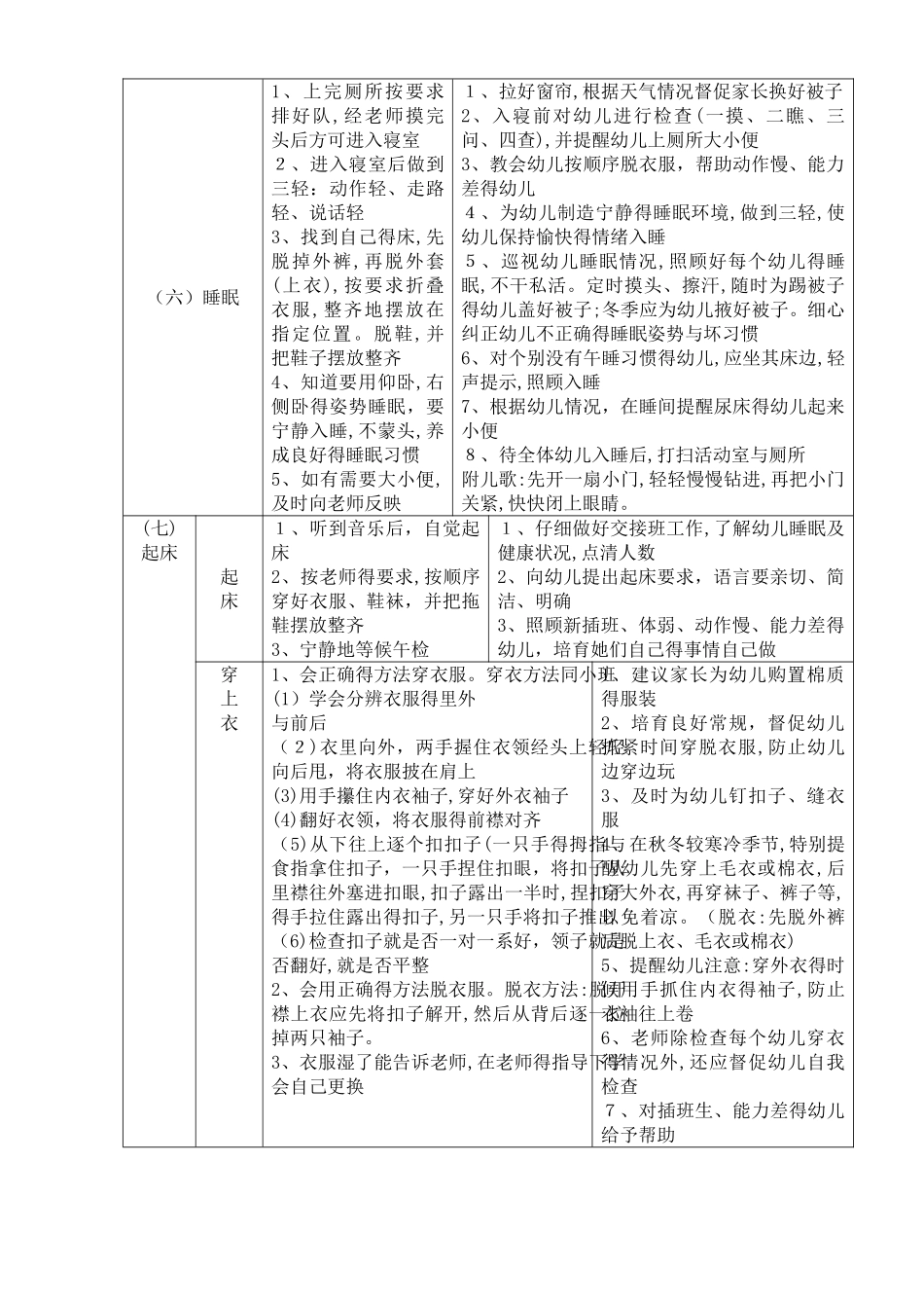 中班一日生活保育要求及指导_第3页