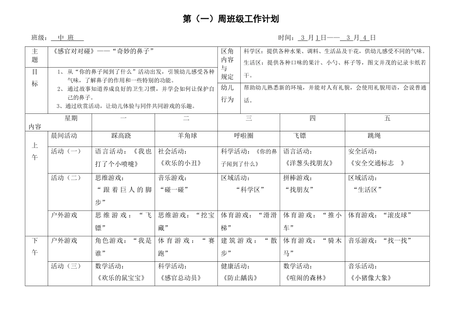 中班下学期116周周计划表_第1页