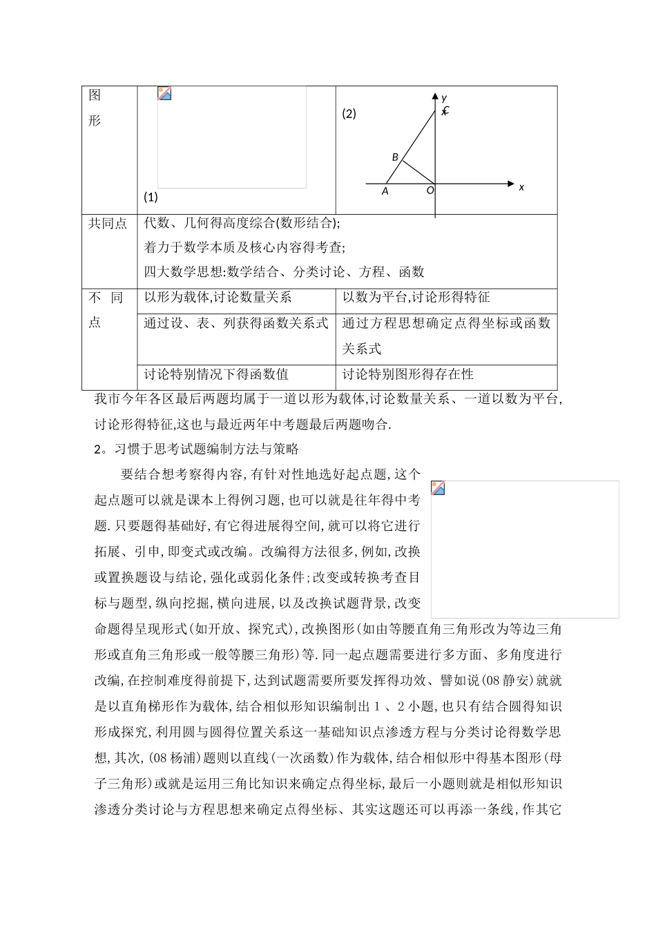 中考压轴题中的数形结合_第3页