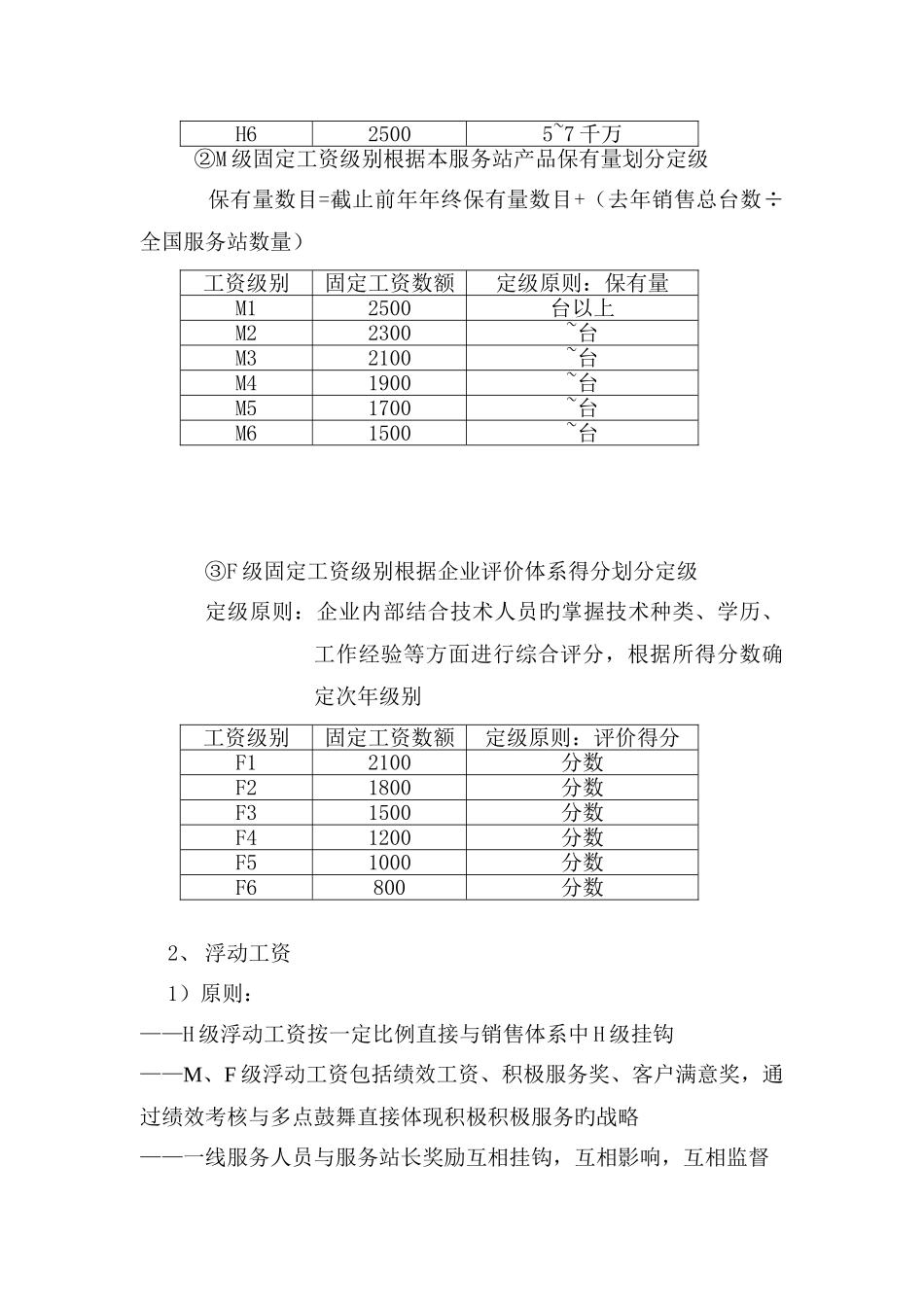 中联重科营销系统服务体系薪酬激励方案_第2页