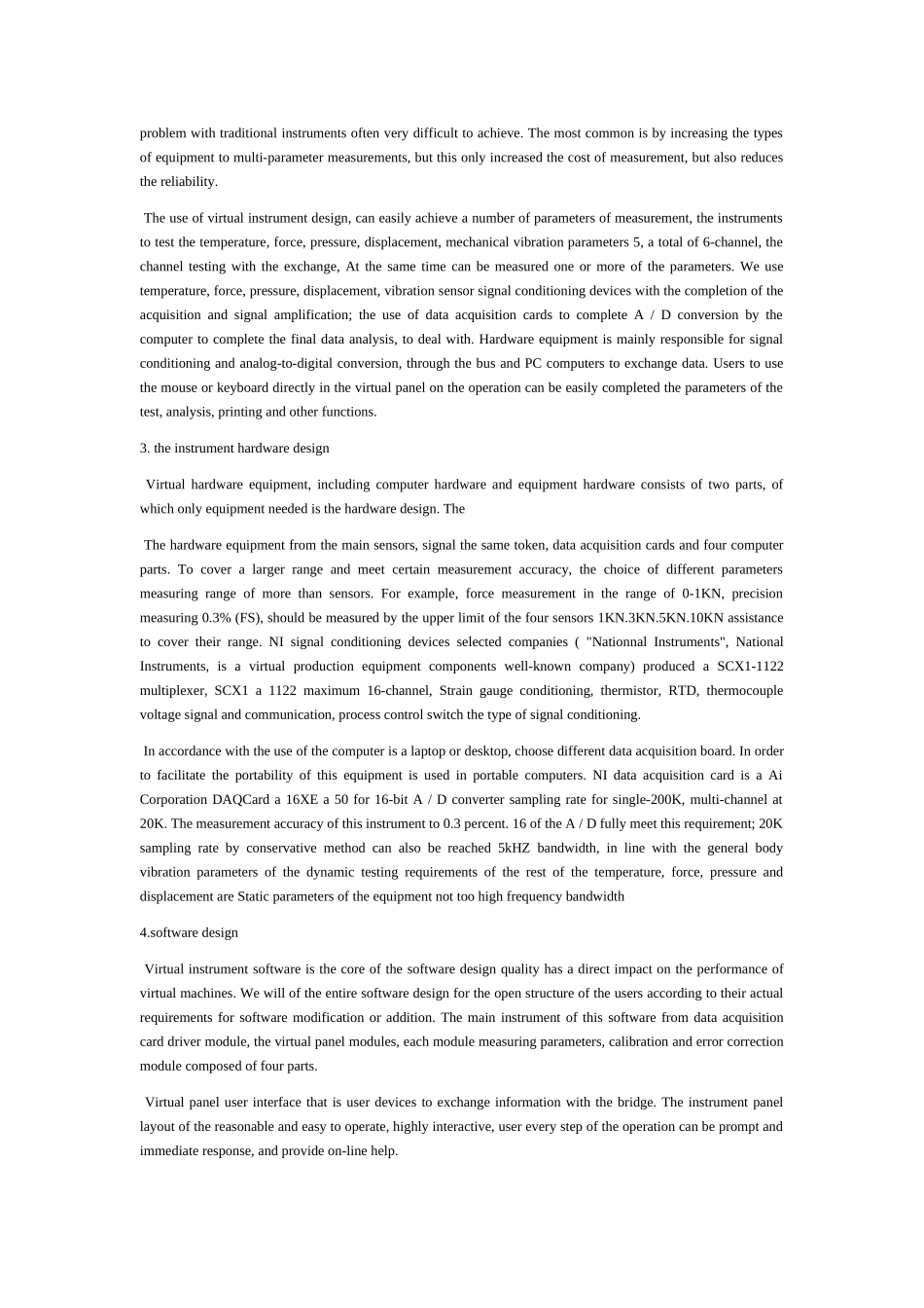 中英文翻译虚拟仪器实现多参数测量大学毕设论文_第2页