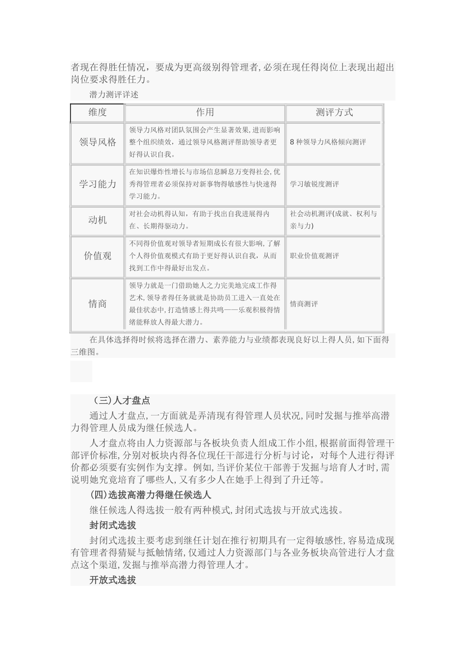中高层管理者继任计划方案_第3页