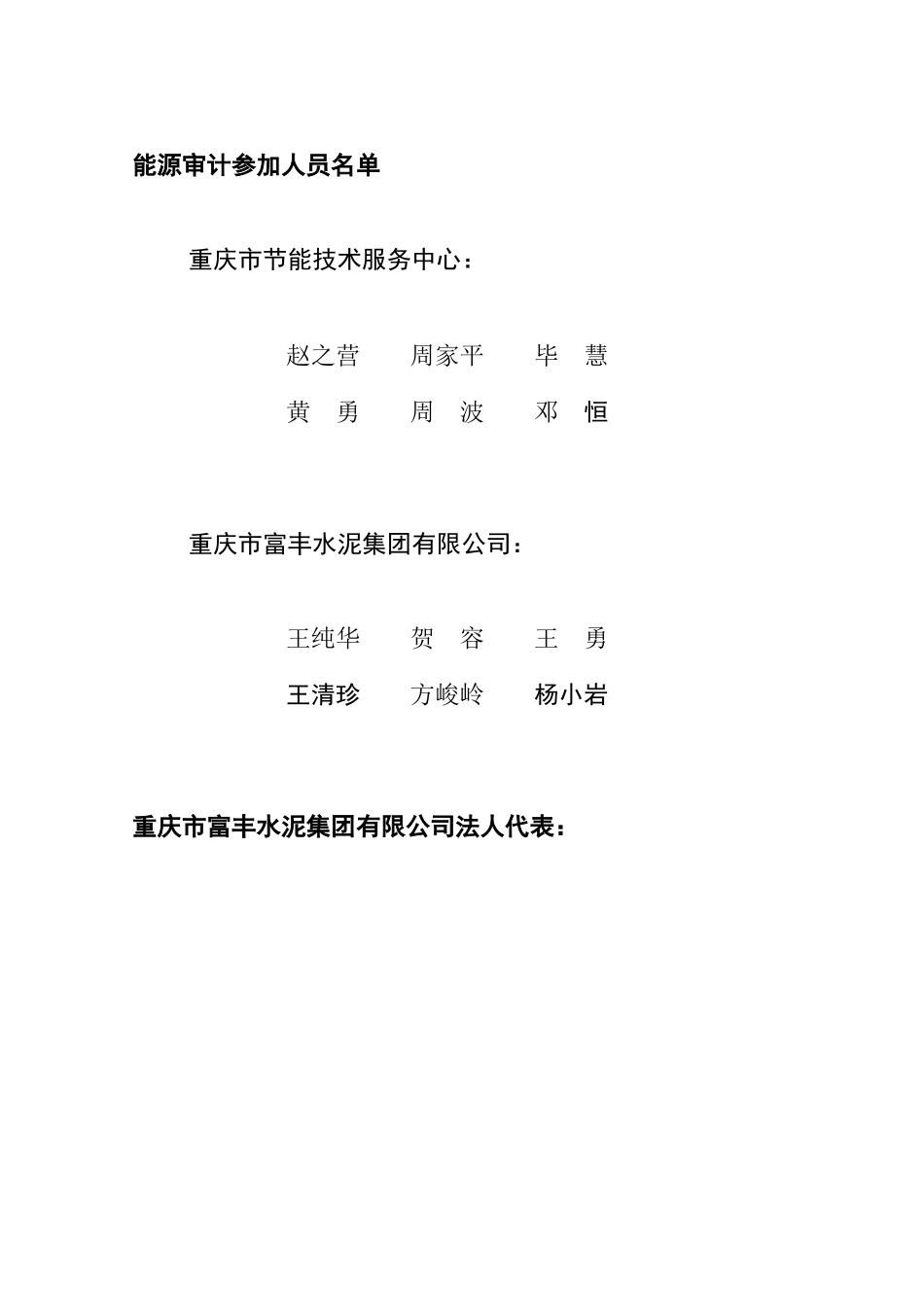 丰富水泥能源审计报告大学论文_第2页