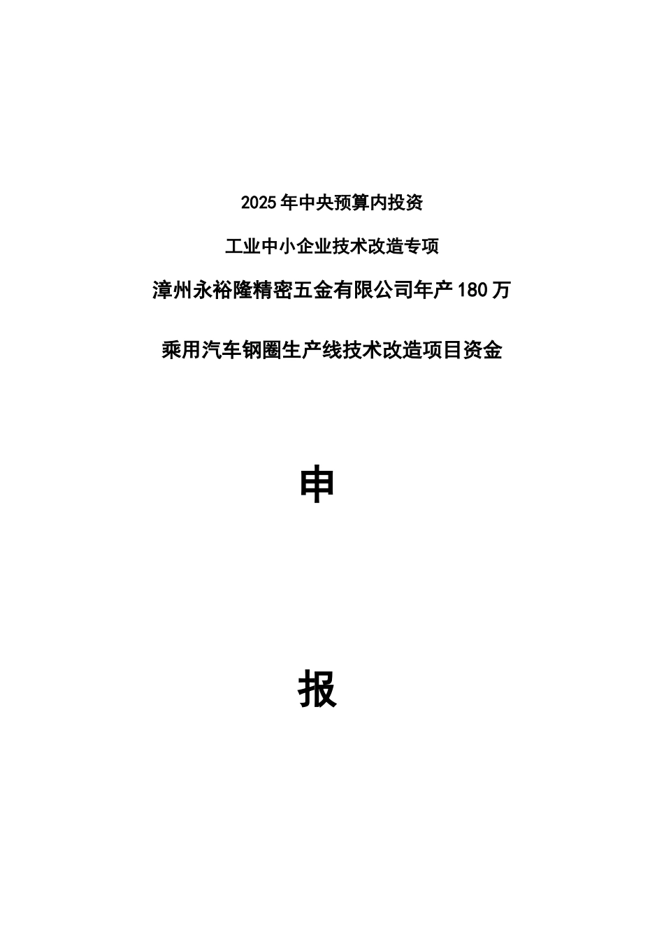 乘用汽车钢圈生产线技术改造项目建议书_第2页