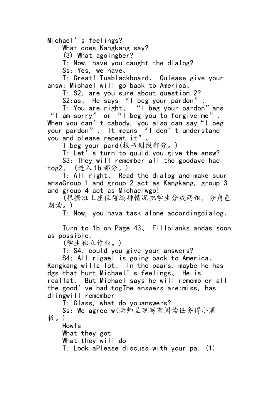 九年级英语下册Unit6 Topic Section B教案仁爱版_第3页