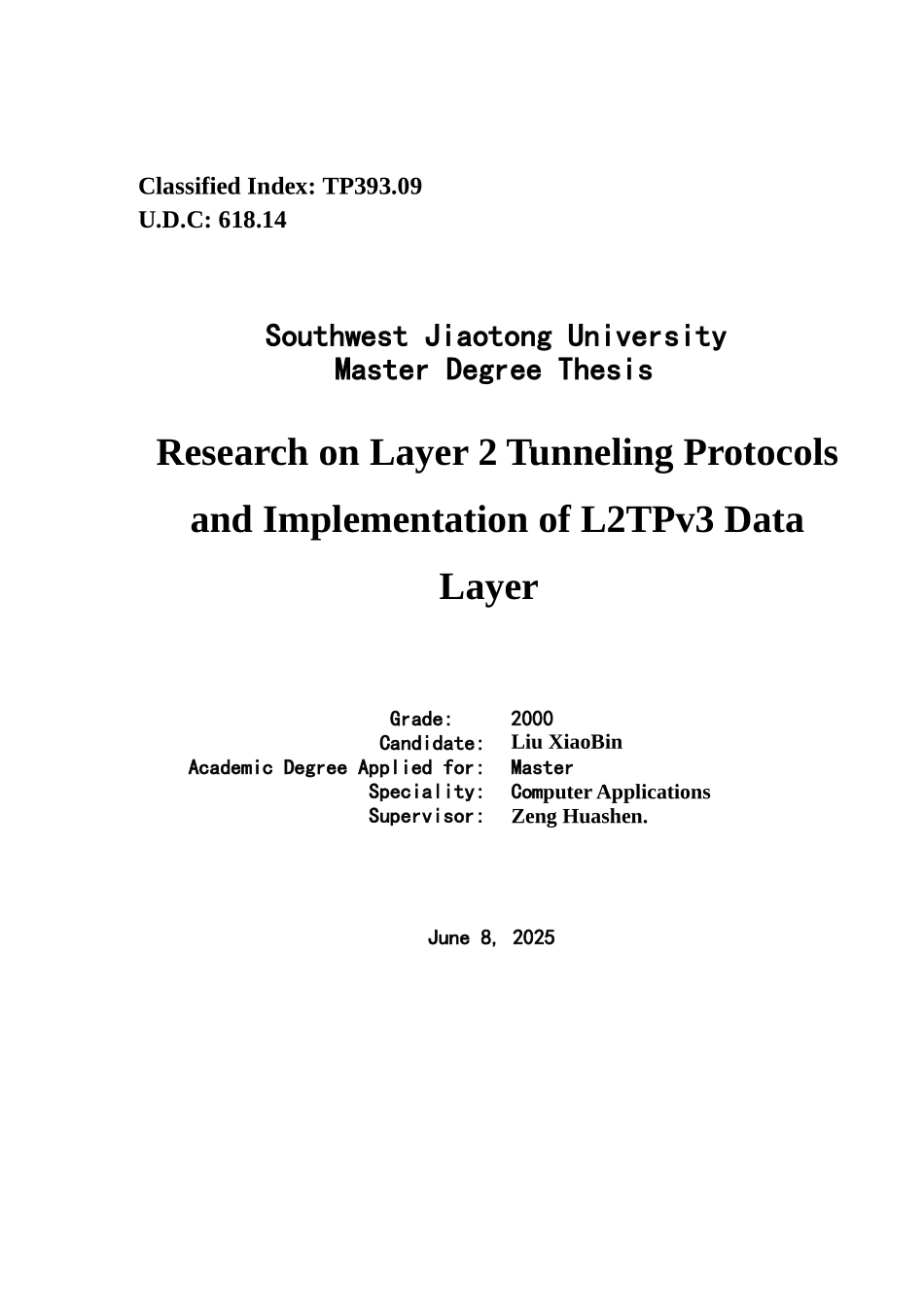 二层隧道协议研究及L2TPv3数据层的实现_第2页
