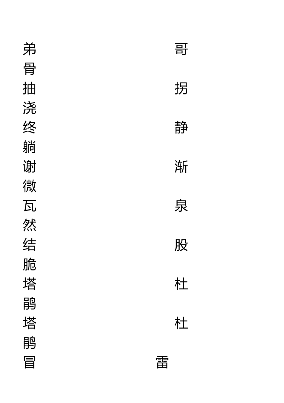二年级下册生字表二_练字_第2页
