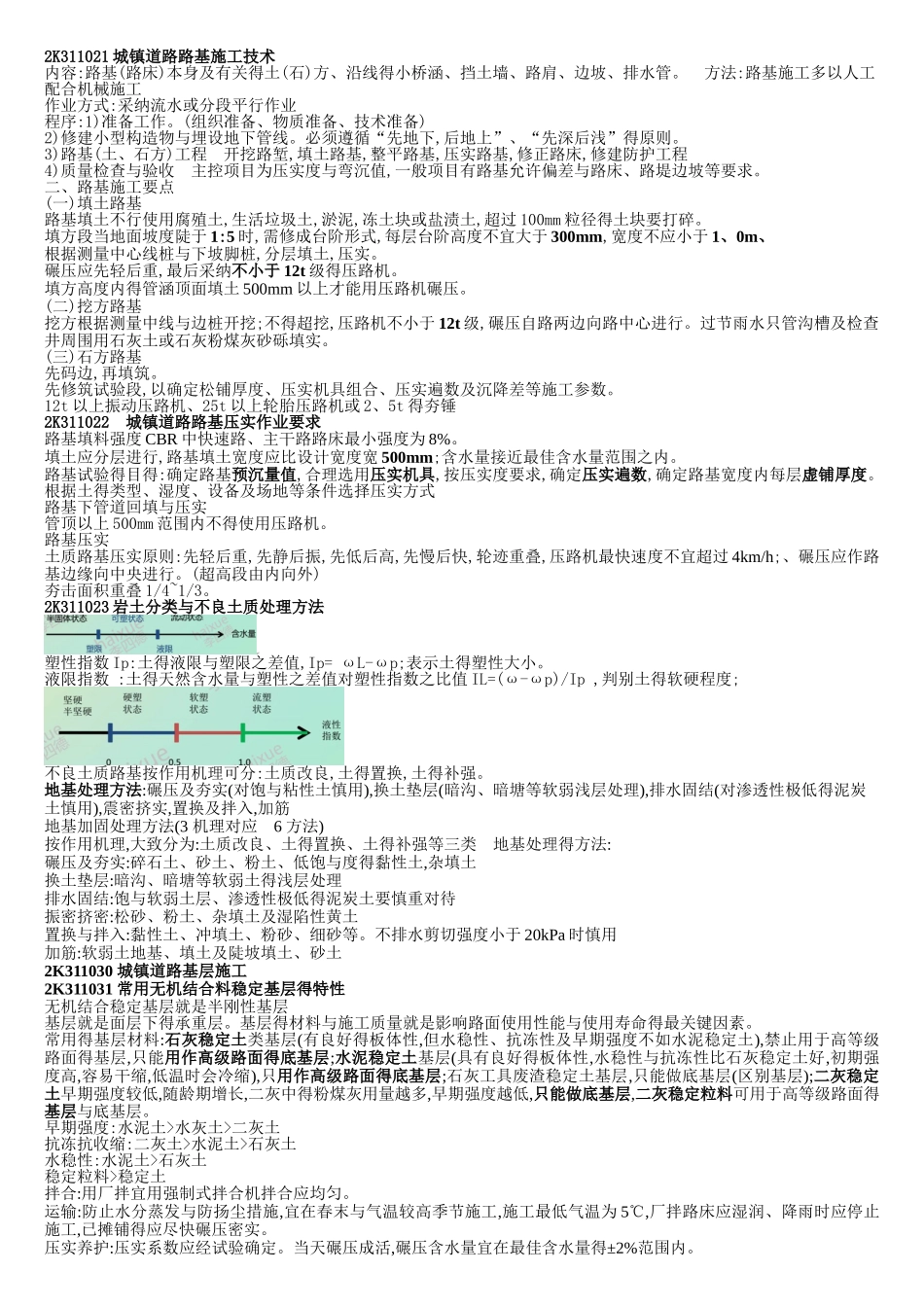 二建市政实务实用重点总结版_第2页