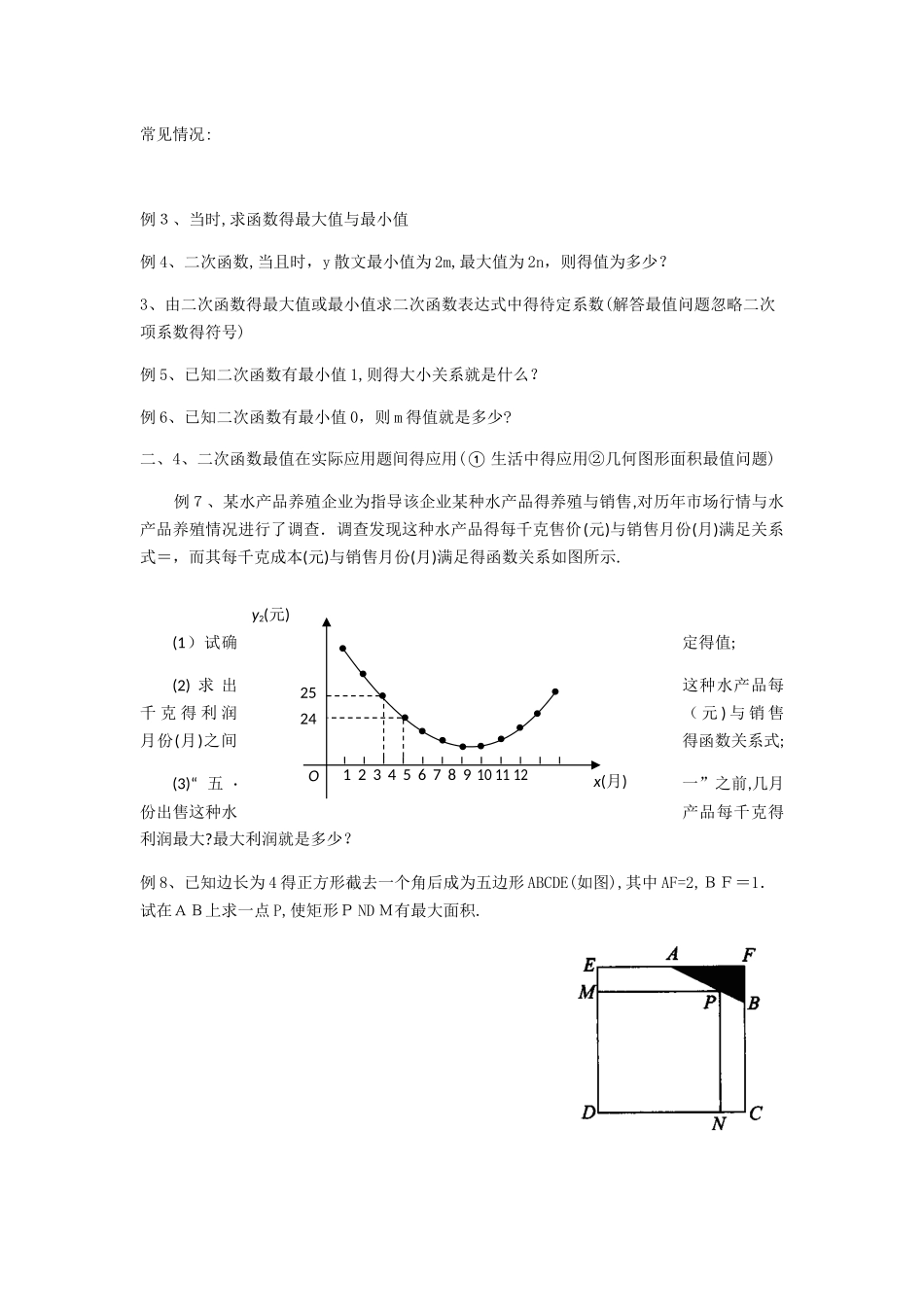 二次函数最值问题类型题总结_第2页
