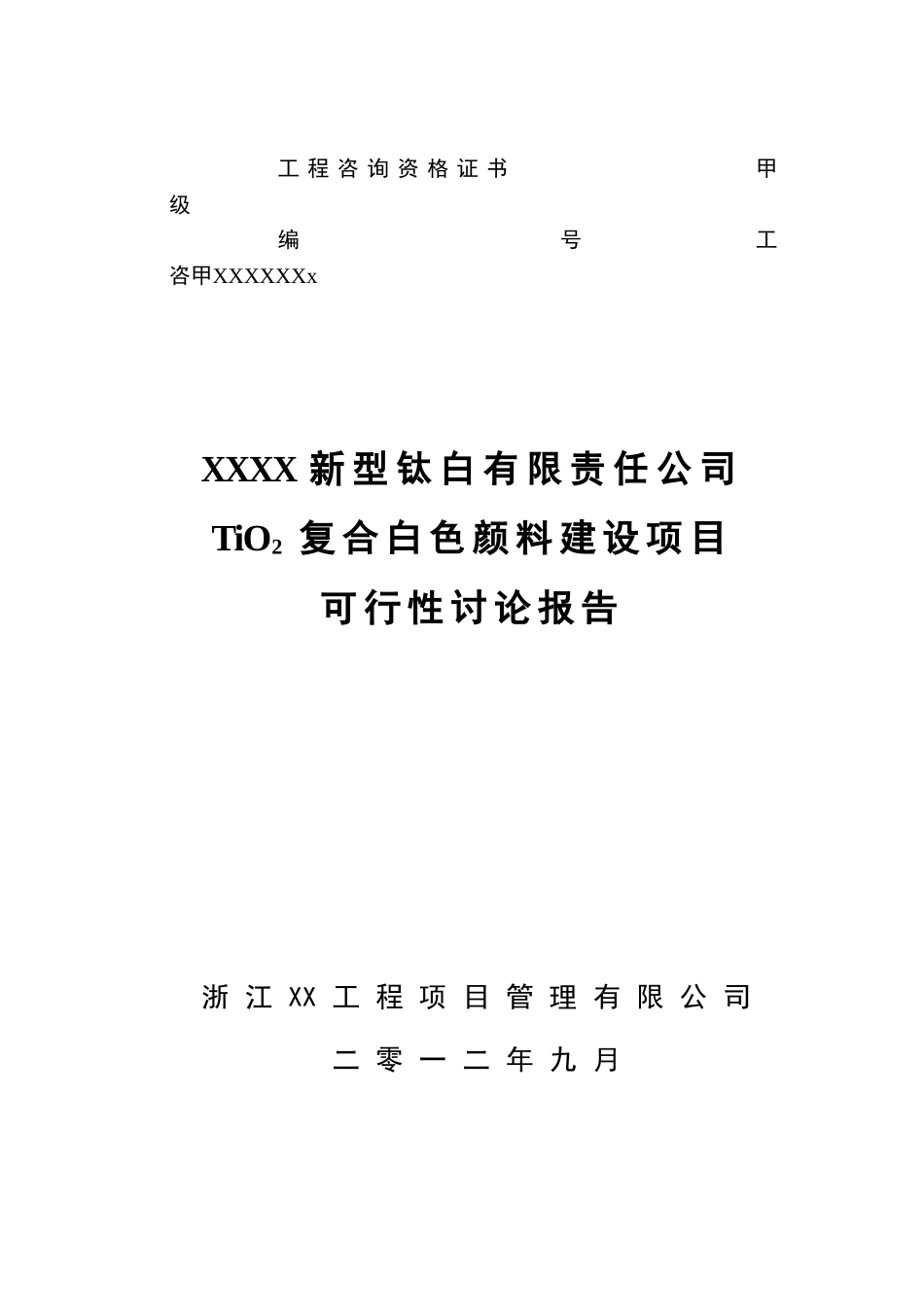 二氧化钛复合白色颜料建设新项目可行性研究报告_第2页