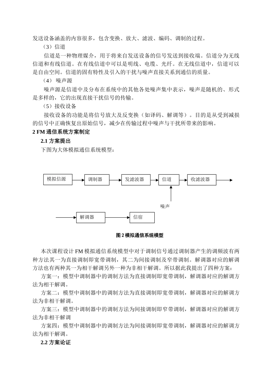 于基matlab的fm通信系统仿真设计与实现课程设计报告--毕业设计_第3页