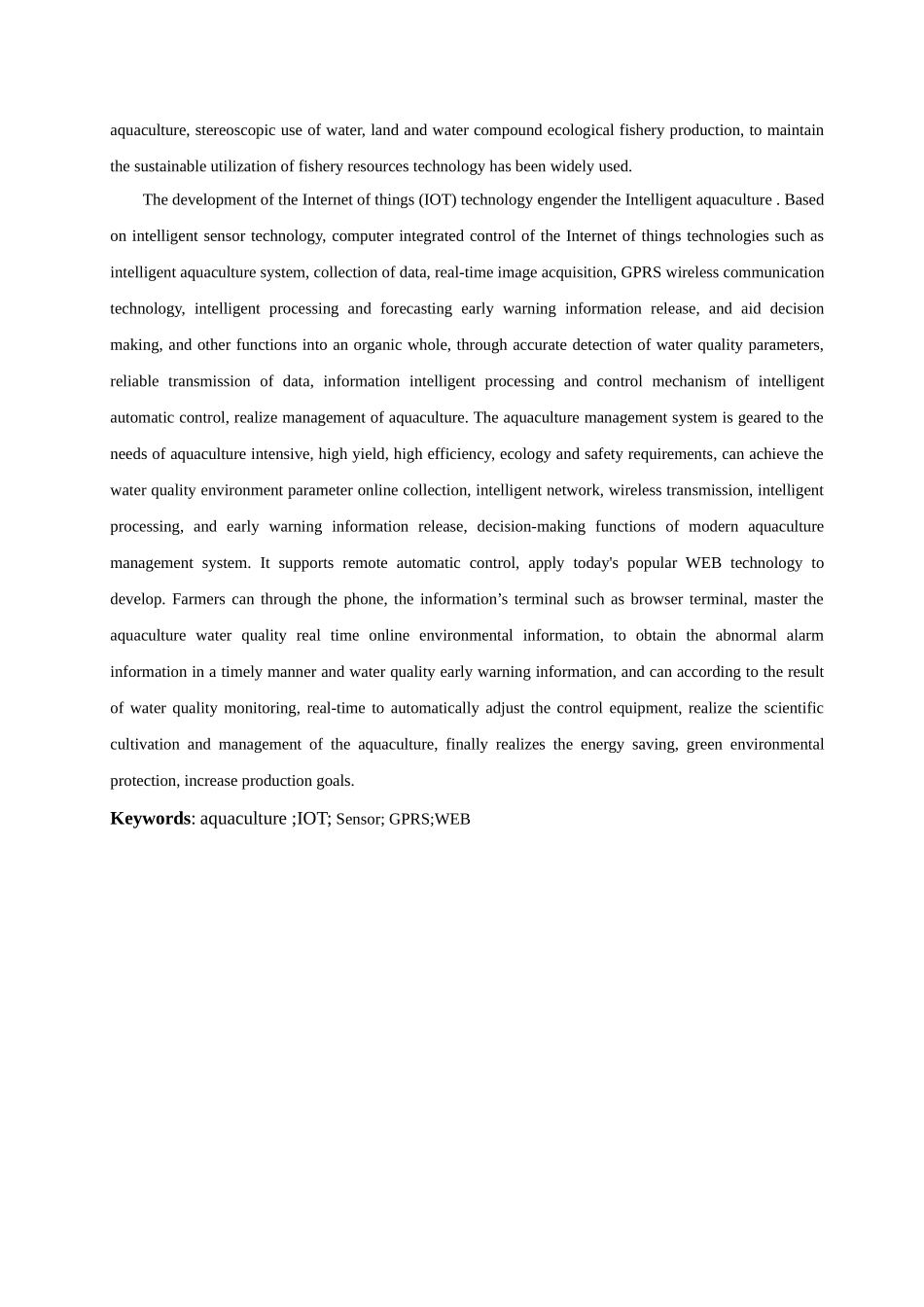 于基物联网的水产养殖管理系统的研究与设计--毕业设计_第3页