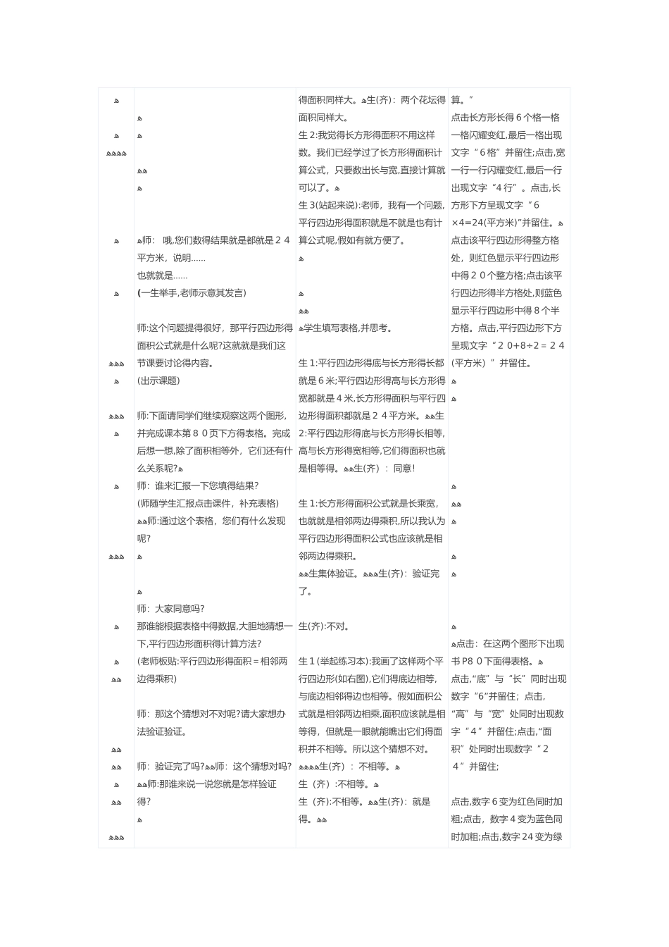 五年级多边形的面积平四形课堂实录_第2页