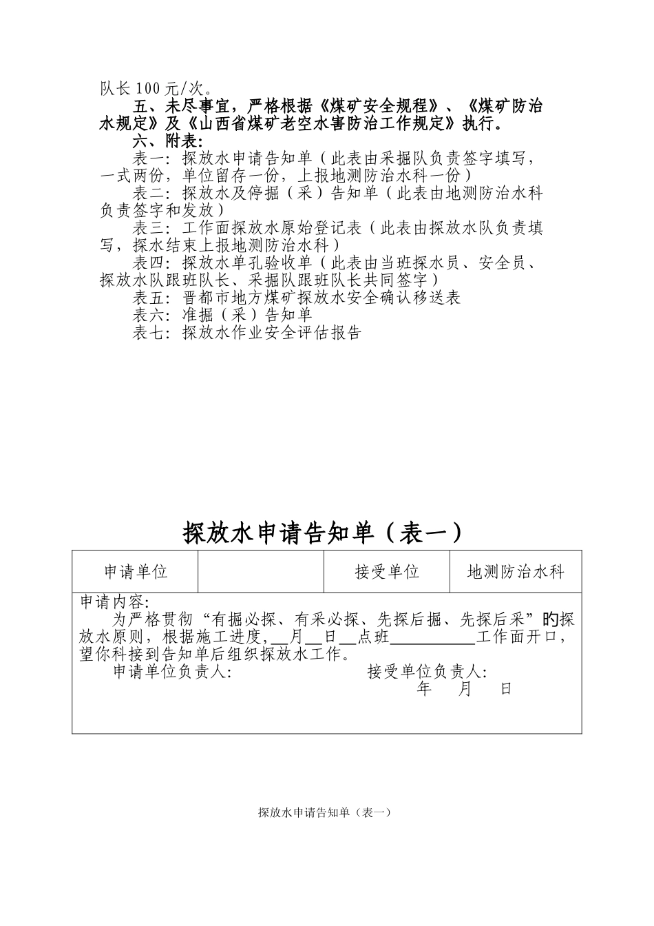 井下工作面探放水管理规定---_第3页