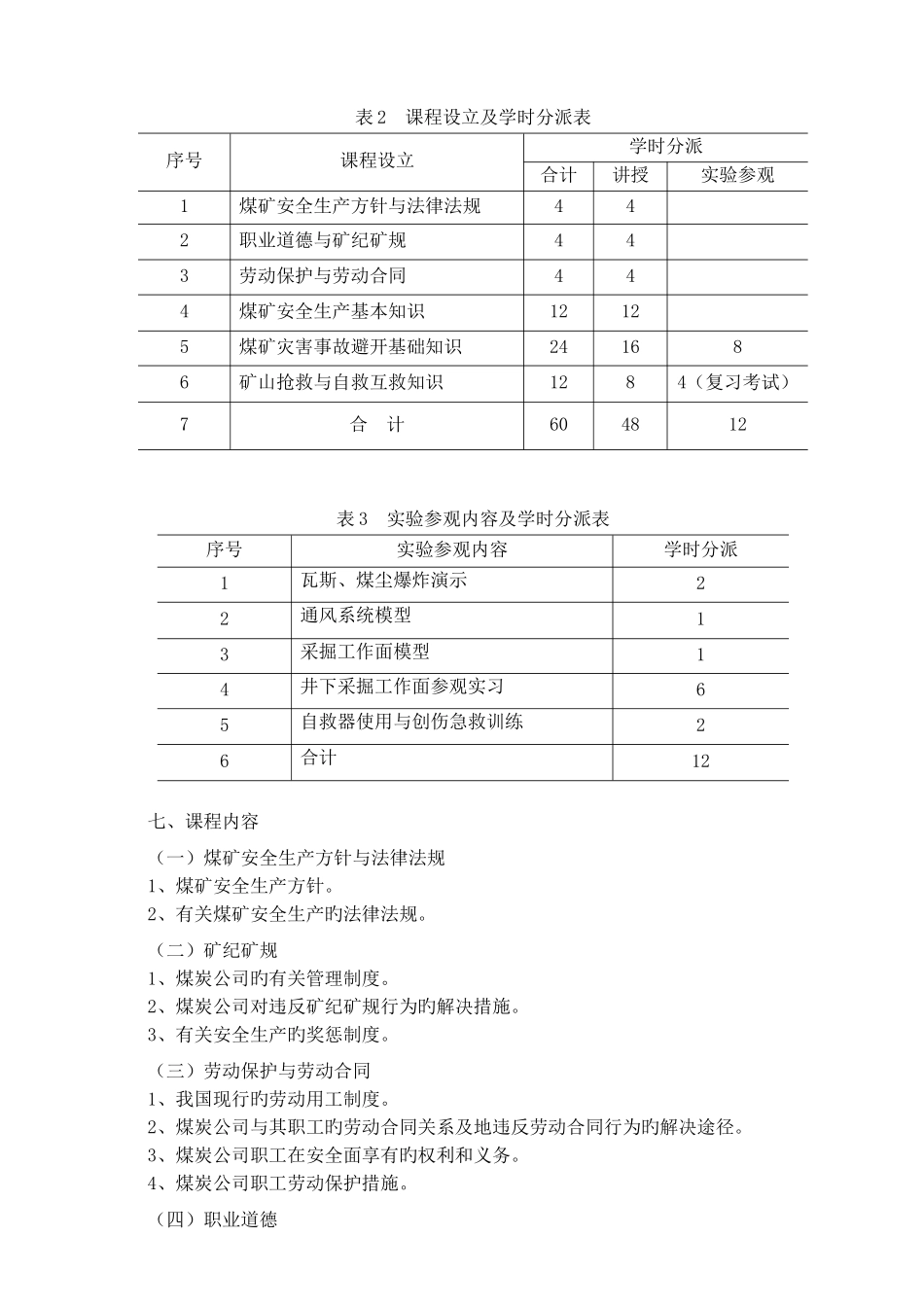 井下辅助工培训方案_第2页