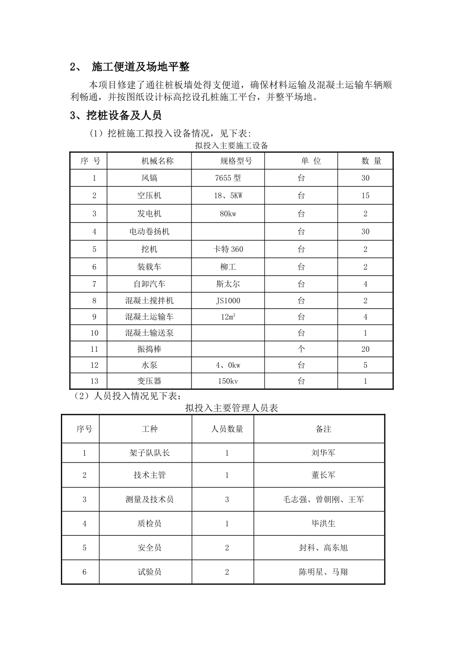 人工挖孔桩施工方案 _第3页