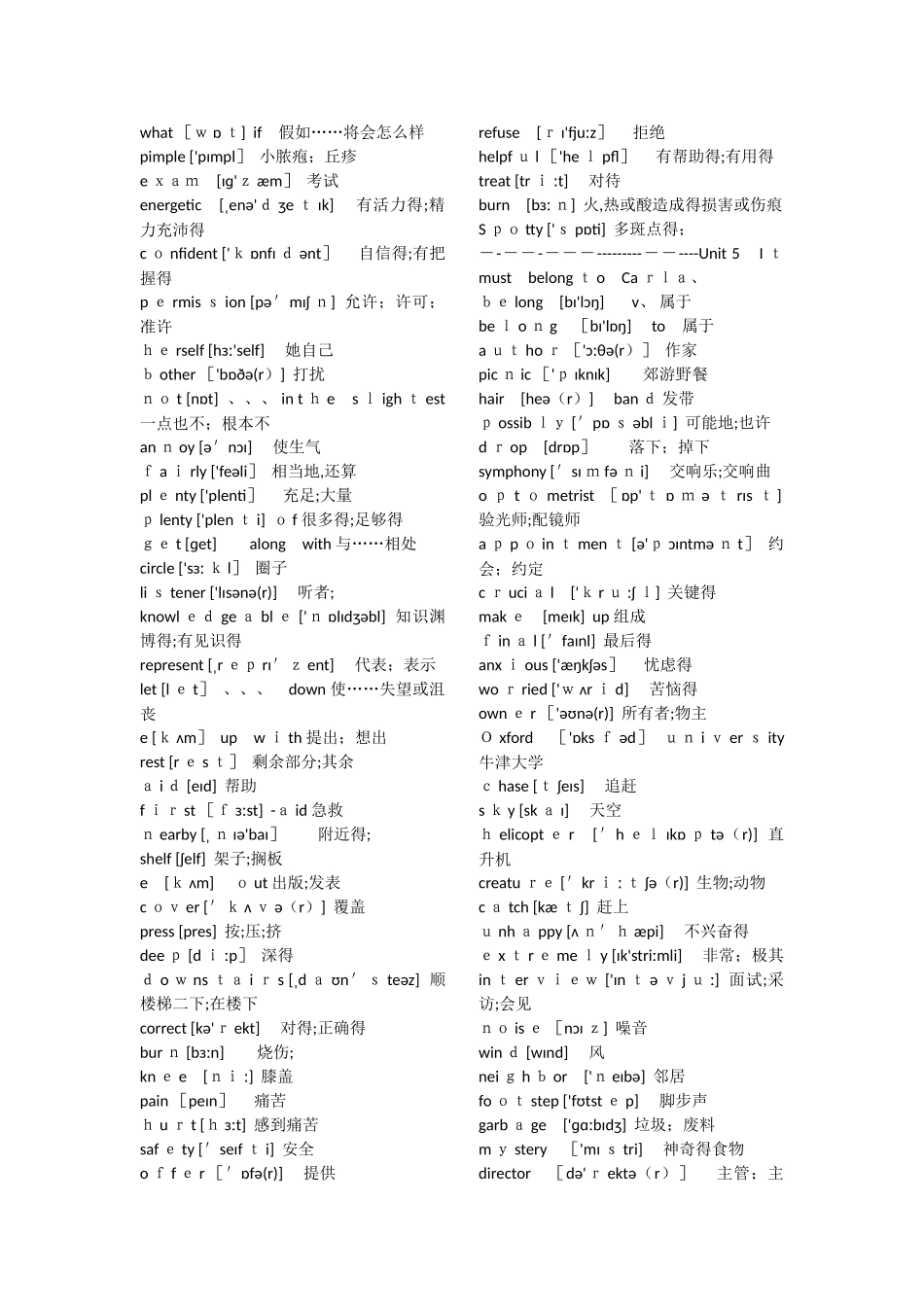 人教版英语九年级全一册英语单词带音标_第3页