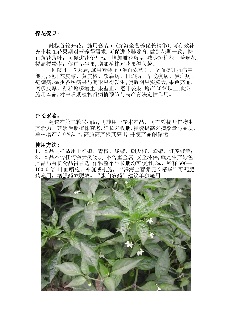 以色列最新生物科技蛋白农药对辣椒的功效及使用方法_第2页