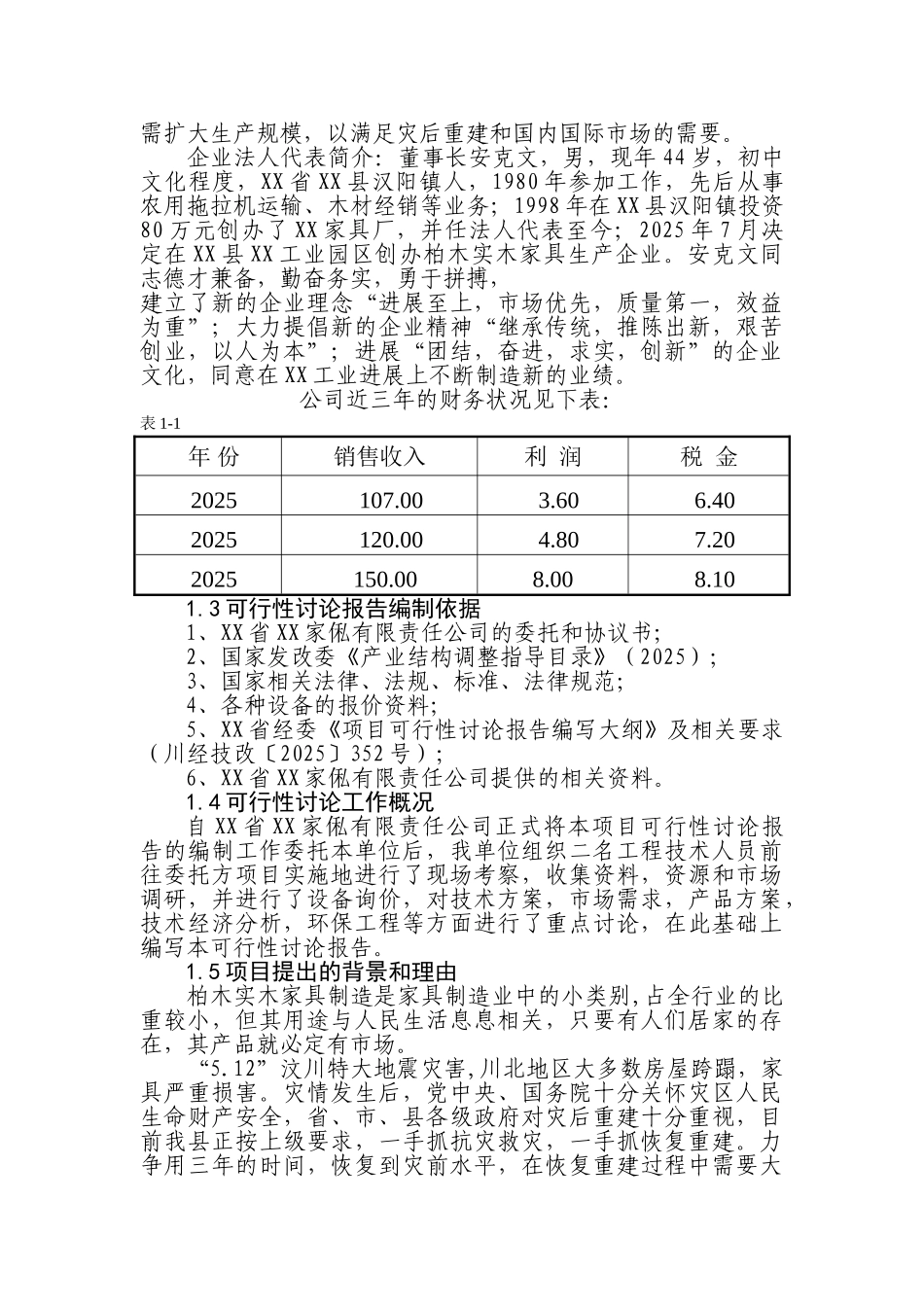 仿古柏木实木家具生产项目可行性研究报告_第3页